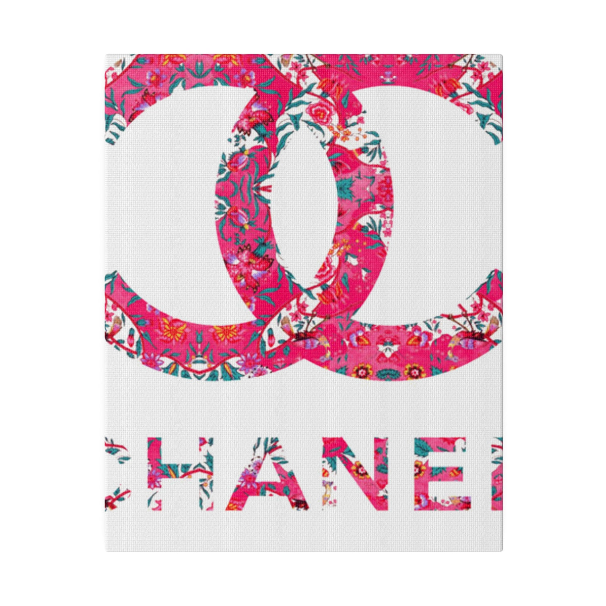 Coco Chanel Logo Pink Canvas