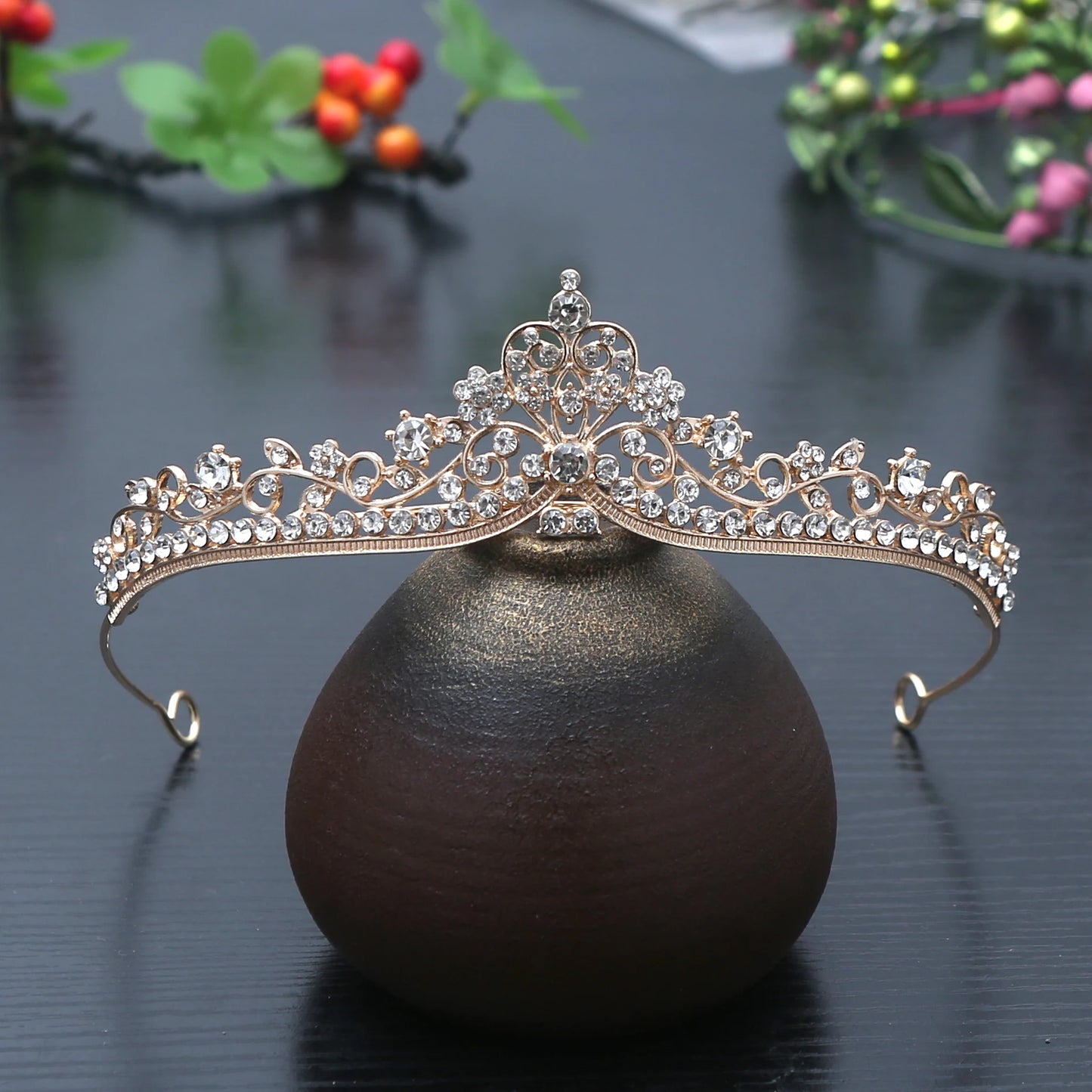 1pc Exquisite Fashion Princess Crystal Hair Crowns Headband Girls Bridal Prom Crown Wedding Party Accessiories Hair Jewelry