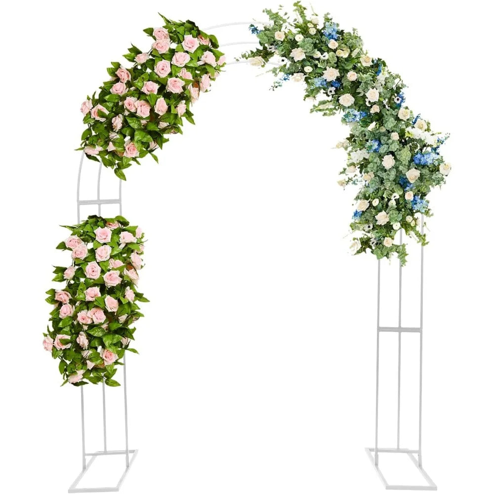 Geometric Balloon Flower Holder Frame w/Sturdy Base - Indoor Outdoor Heavy Duty Large Backdrop Balloon Archway Decoration Backgr