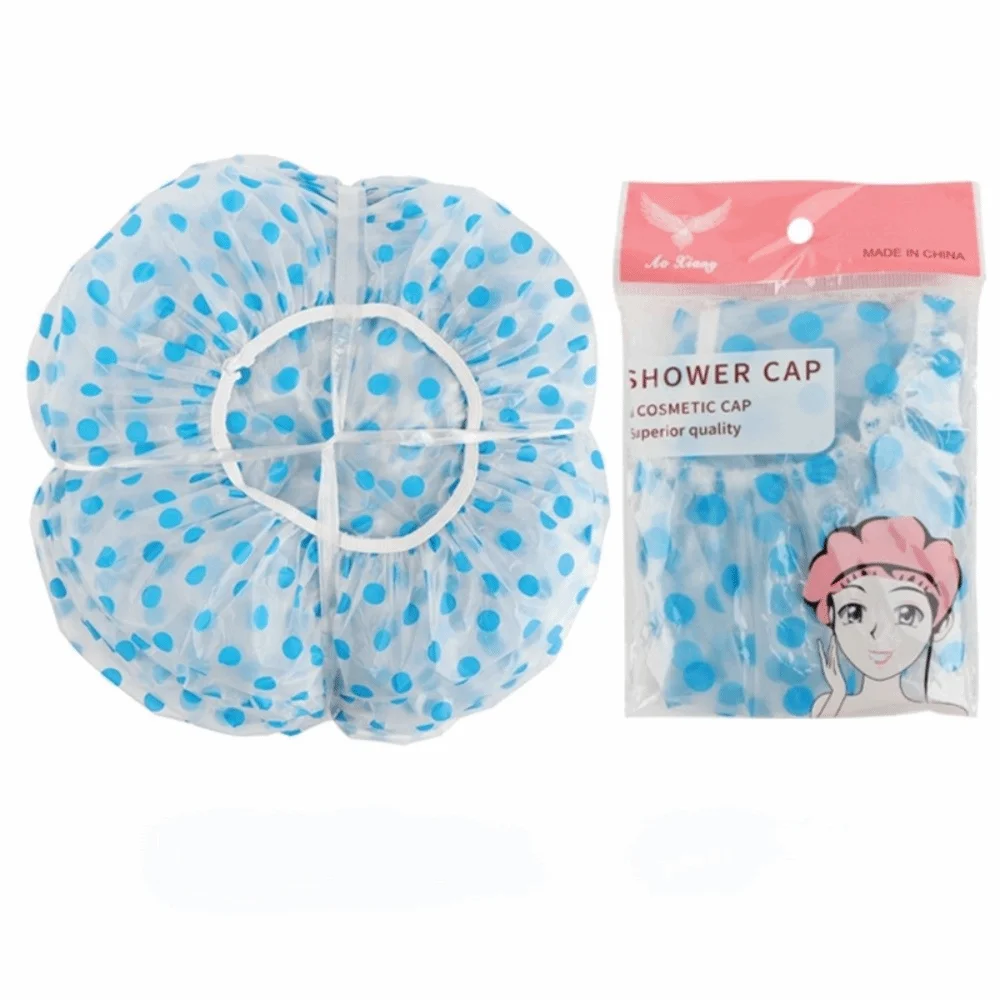 Durable Dustproof Shower Cap Oil-proof Fume Prevention Waterproof Bathing Cap Dry Hair Cap Household