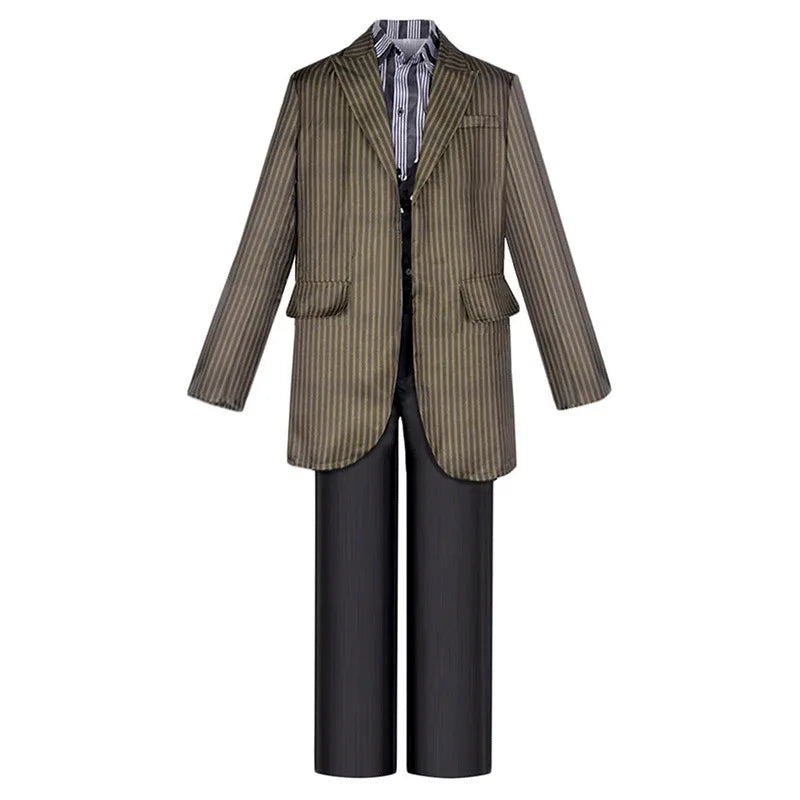 Sirius Black Cosplay Costume Fantasy Magic Disguise Adult Men Coat Stripe Shirt Pants Outfits Halloween Carnival Party Suit