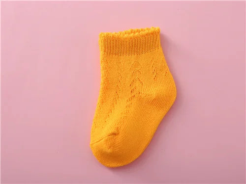 Newborn Baby Summer Mesh Girls Socks Fashion Bow Thin Socks for Girls Infant Clothes Accessories