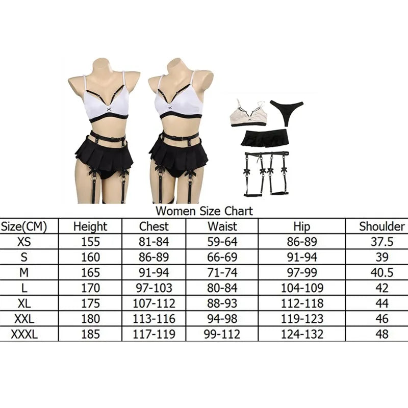 Tifa Lockhart Cosplay Swimsuit Costume Fantasy Women Bikini Top Vest Skirt Swimwear Outfits Halloween Carnival Party Suit