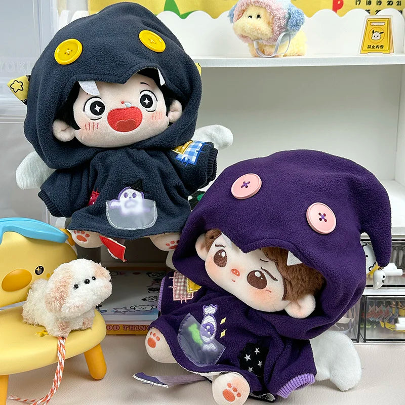 Only Clothes Original Ghost Ghost Cotton Doll Dress 10/15/40cm Doll No Attribute Cute Fashion Clothes Halloween Hoodie