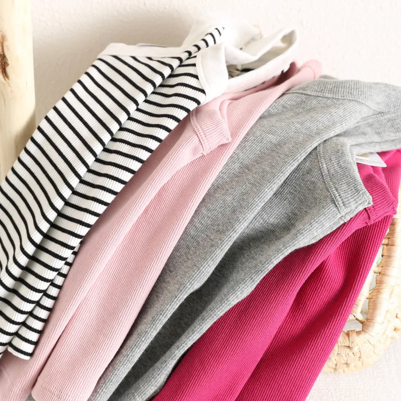 Kids Sleeveless T-shirts Candy Color Summer Tank Tops for Boys Girls Cotton Children Vest Toddler Bottom Baby Sports Clothes