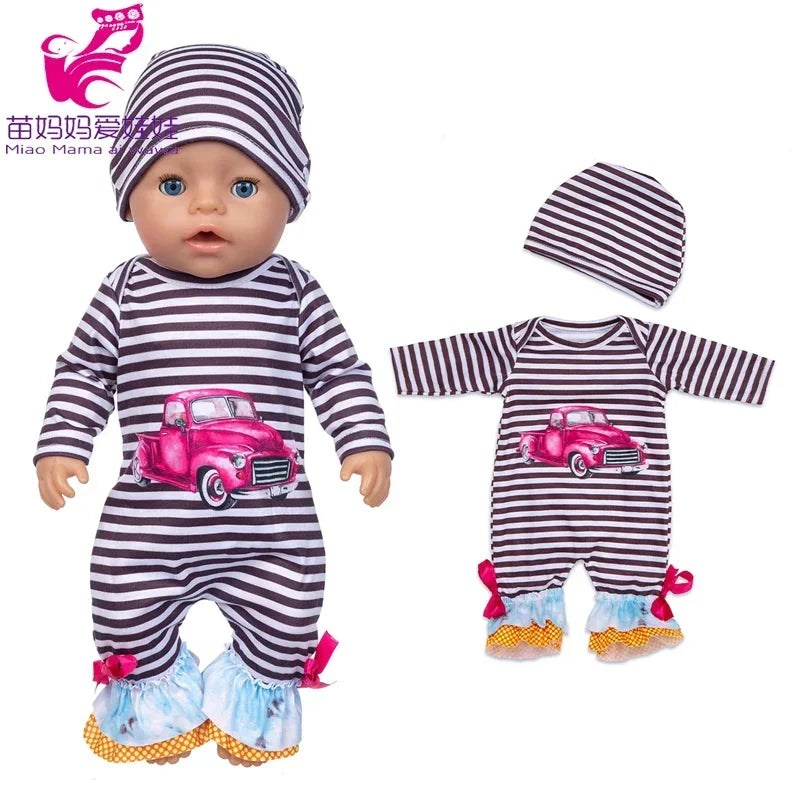 Baby New Born Doll Clothes Coat Hooded Sweater for 17 Inch Doll Jacket Toys Doll Wears