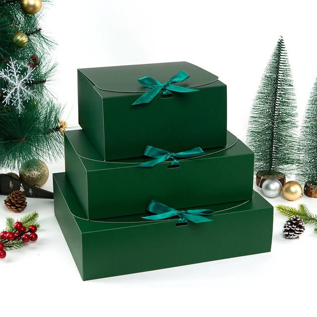 StoBag 5pcs White/Pink Gift Box Wedding Birthday Party Favors Clothes Storage Handmade Cookies Packaging Support Customization