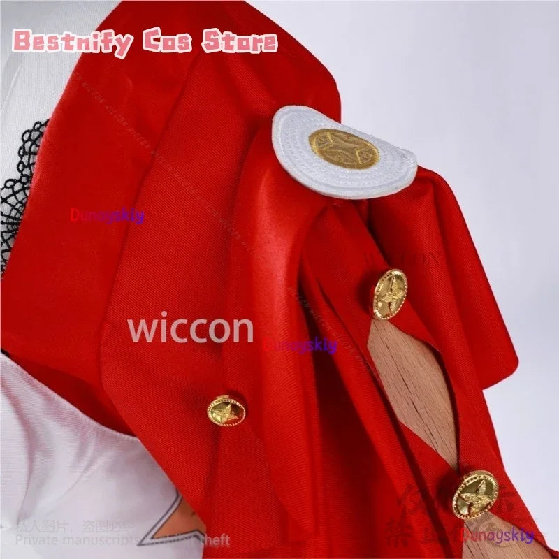 CosplayAnime Game Zenless Zone Zero ZZZ Cosplay Astra Yao Idol Costume Red Coat Dress Lolita Wigs For Girls Woman Halloween Cosp