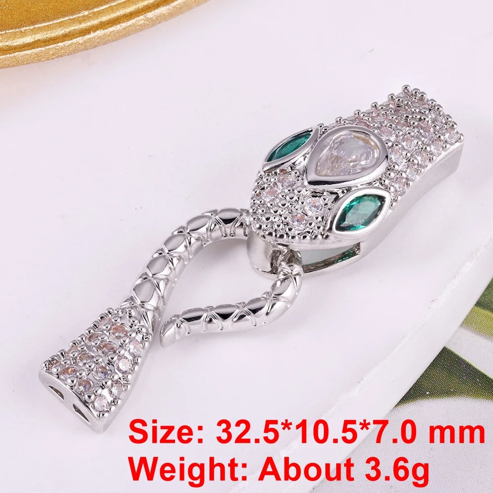 Juya 18K Gold Plated Baroque Pearls Connector Fastener Clasps DIY Jewelry Making Accessories Women Beads Lock Closure Supplies