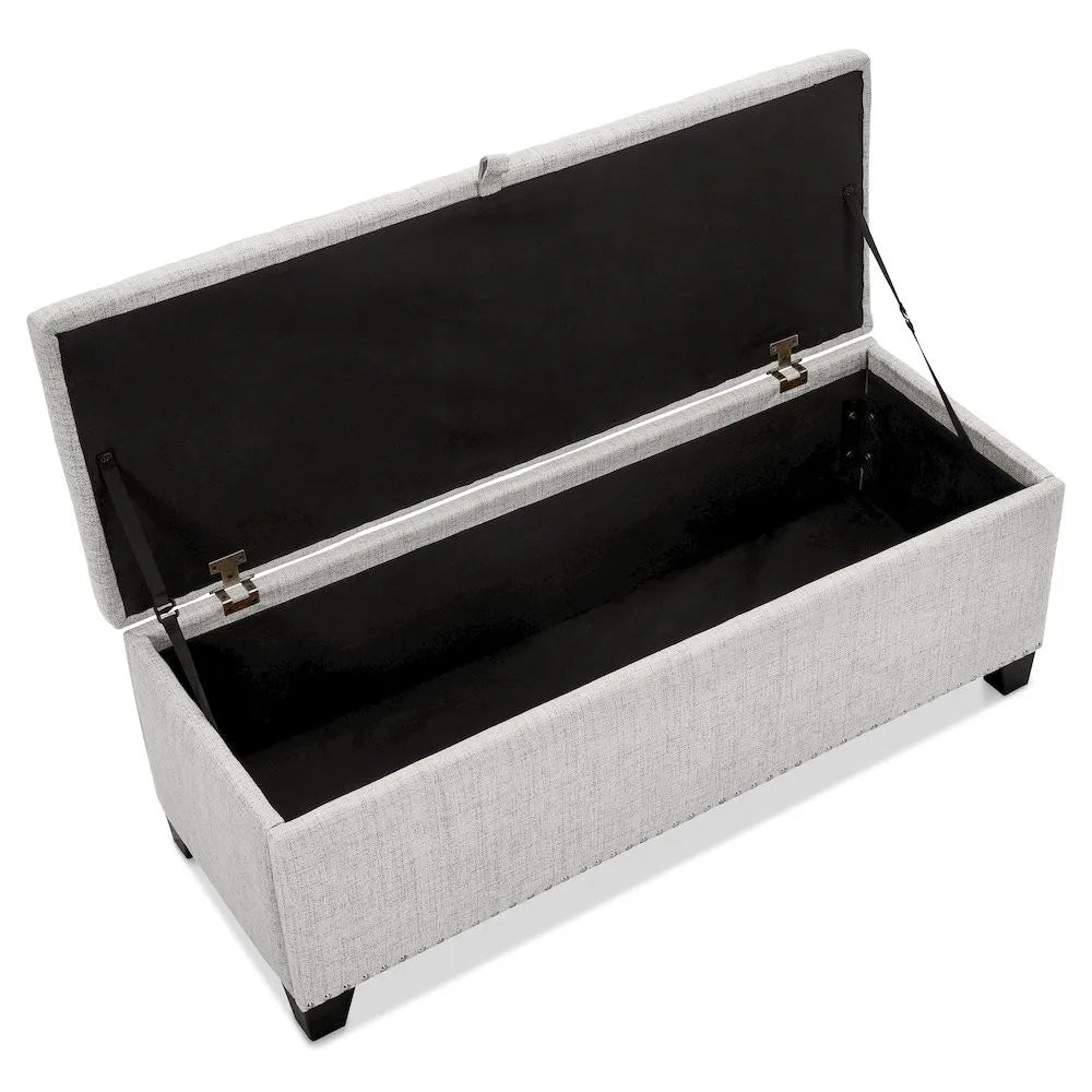 Furniture of America Ullan Storage Bench for Living Room, Bedroom, Easy Assembly