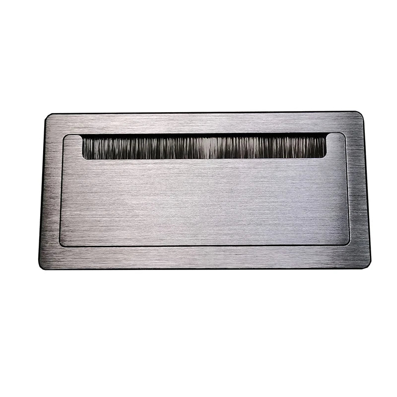 Hidden Table Power Outlet Flip up Brush Socket Aluminum Alloy Tabletop Socket Into Desk 2 Power+2 USB Charger+1HDMI