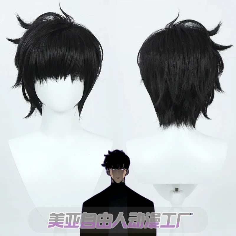 Anime Knight Killer Sung Jin-woo  Jinwoo Cosplay Costume WigShun Mizushino Trench Coat Woemen Men Halloween Custom Size