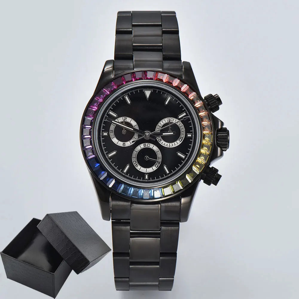 4613 WATCH man sapphire Glass GEM customized automatic mechanical watch 39.3mm  7750Amovement chronograph watch Waterproof 10ATM