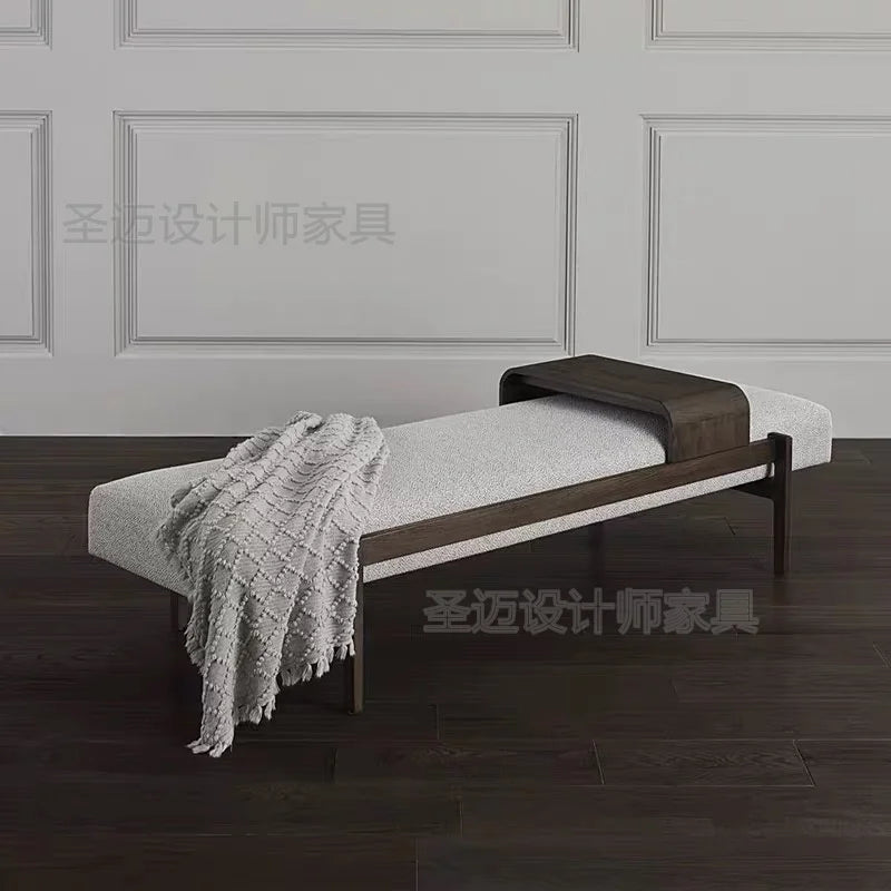 Cute Wooden Foot Stool Pouf Salon Nordic Bench Seat Space Saving Designer Hotel Step Stool Luxury Muebles Living Room Decoration