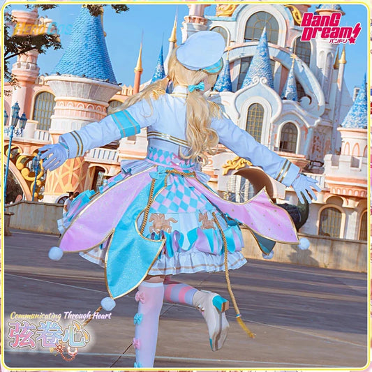 BanG Dream Kokoro Tsurumaki Cosplay Costume Lolita Dress Princess Dress For Hallowmas Christmas Role Play Women HERO Cos