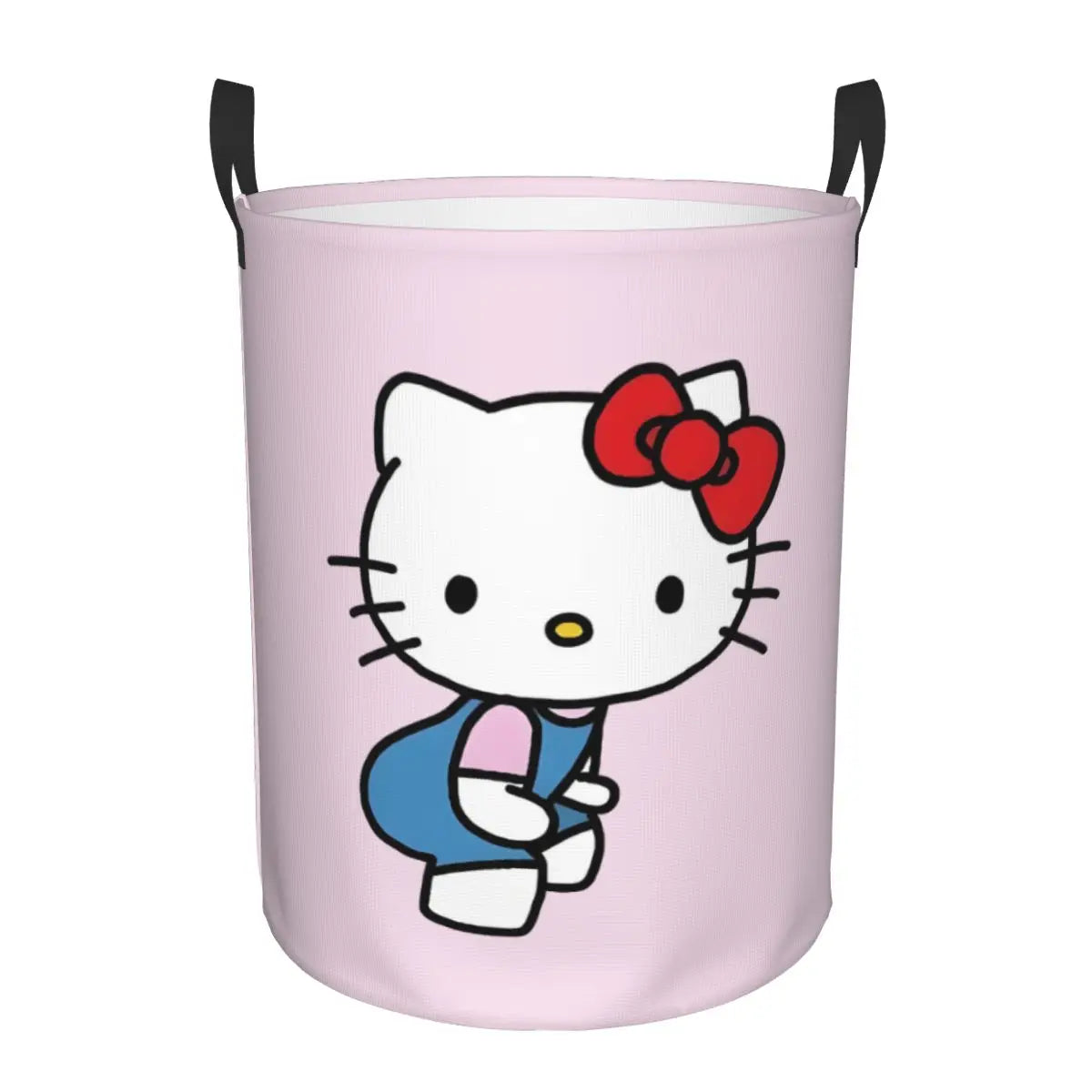 Custom Hello Kitty Laundry Basket Collapsible Large Clothes Storage Bin Cartoon Character Baby Hamper