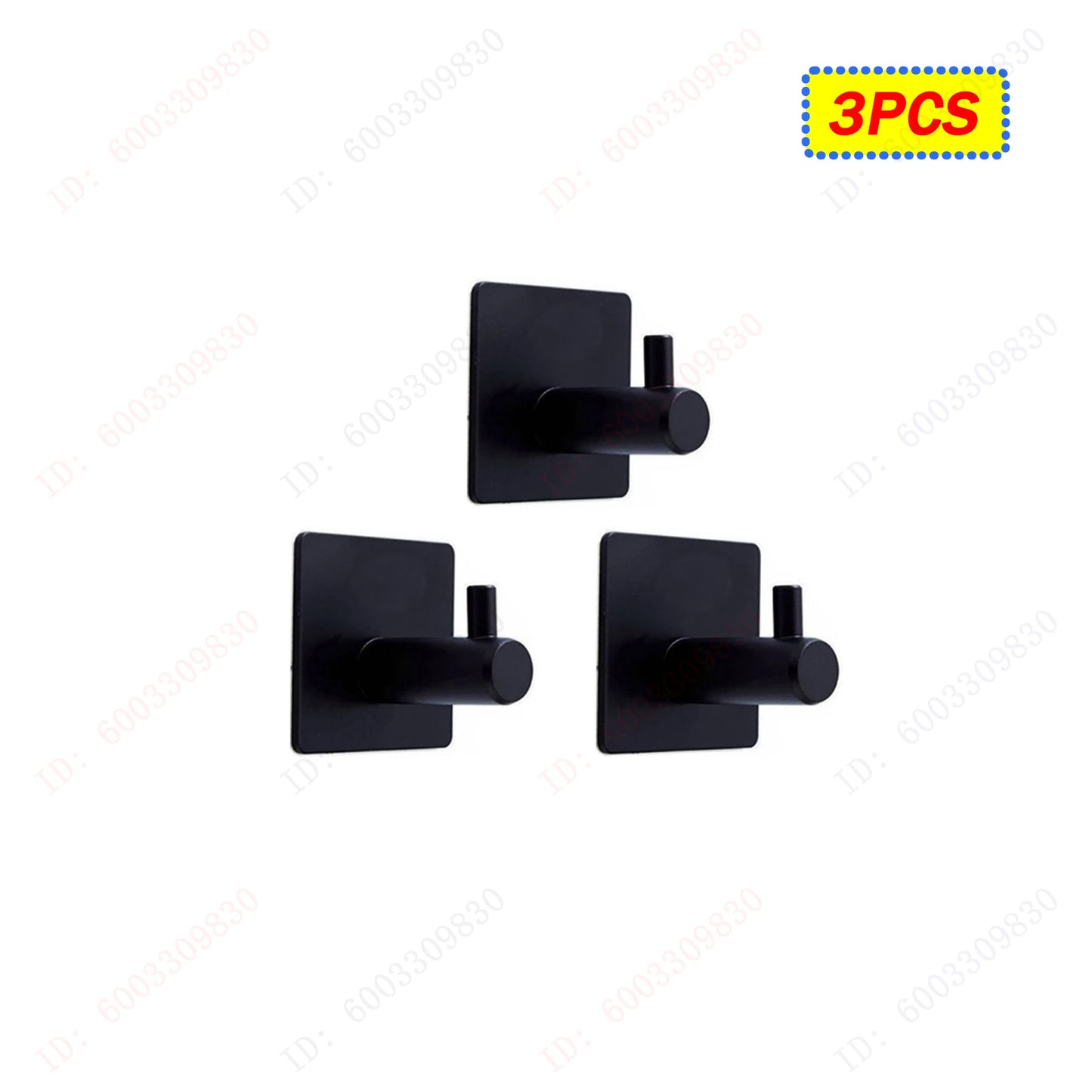 6/3PCS Strong Adhesive Wall Hooks,Self-adhesive Hooks,Towels Hanger Hook,Coat Hanging Rack,Key Holder,Bathroom Accessories