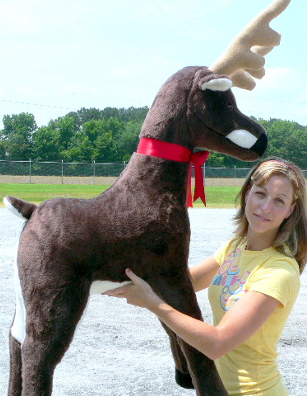 American Made Giant Stuffed Deer 55 Inches Made in the USA America