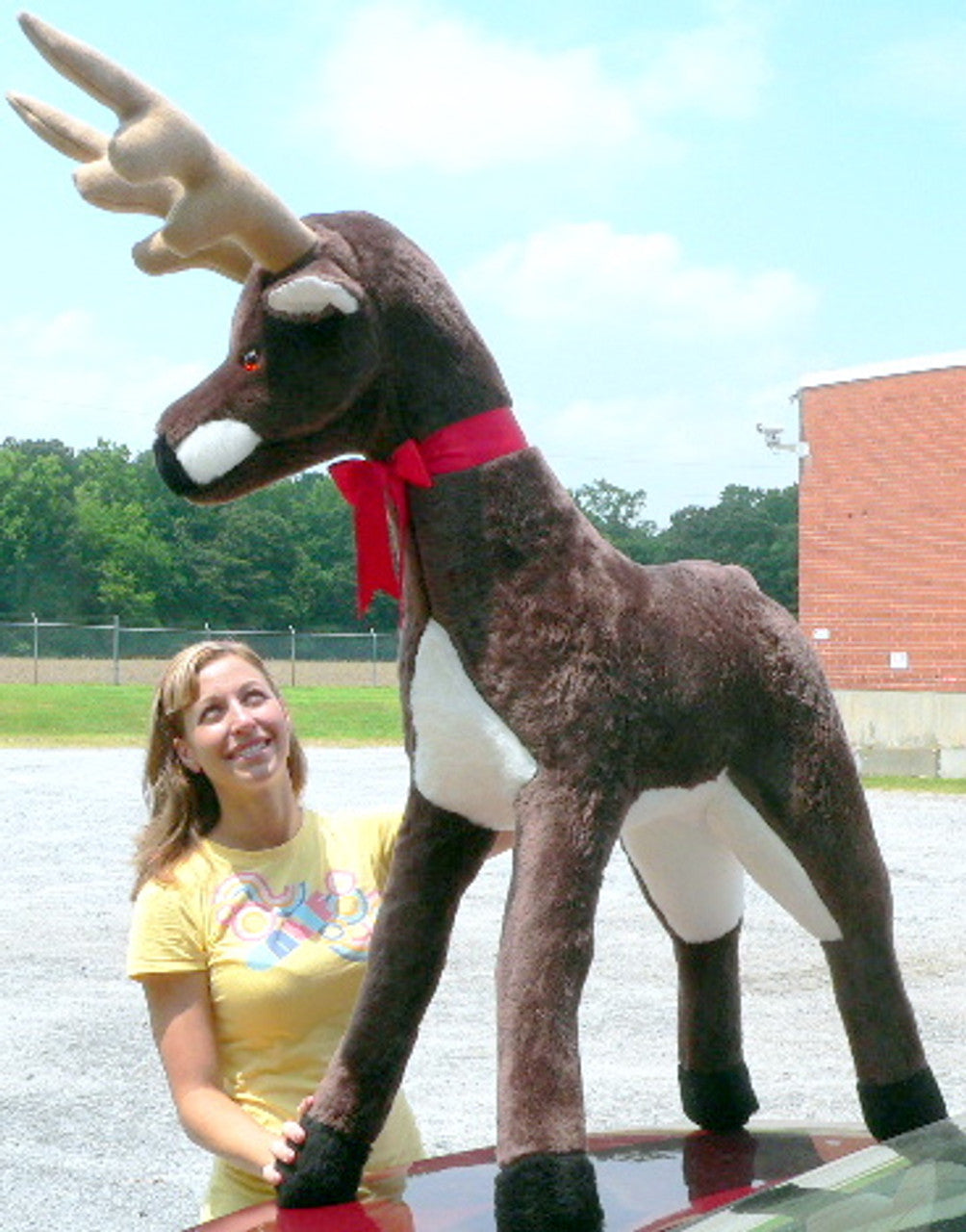 American Made Giant Stuffed Deer 55 Inches Made in the USA America