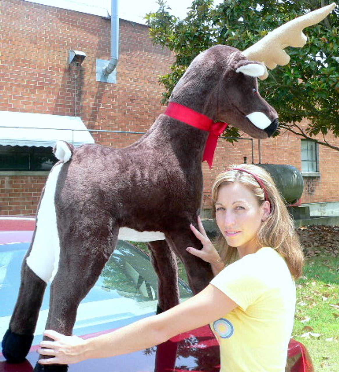 American Made Giant Stuffed Deer 55 Inches Made in the USA America