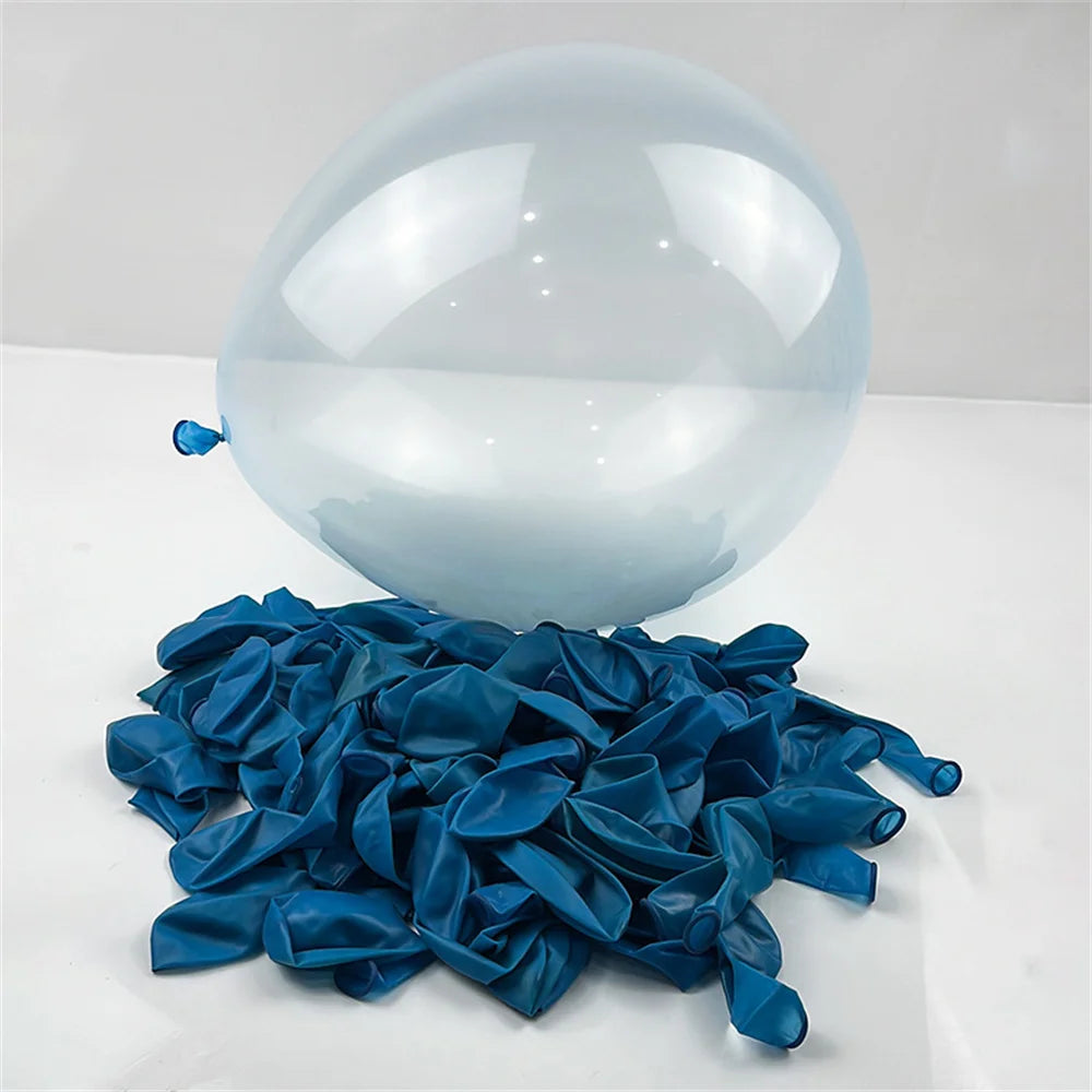 100pcs Colorful Crystal latex Balloon 10 inch Transparent Bubble Latex Balloons Kids toys Birthday Wedding party decorations