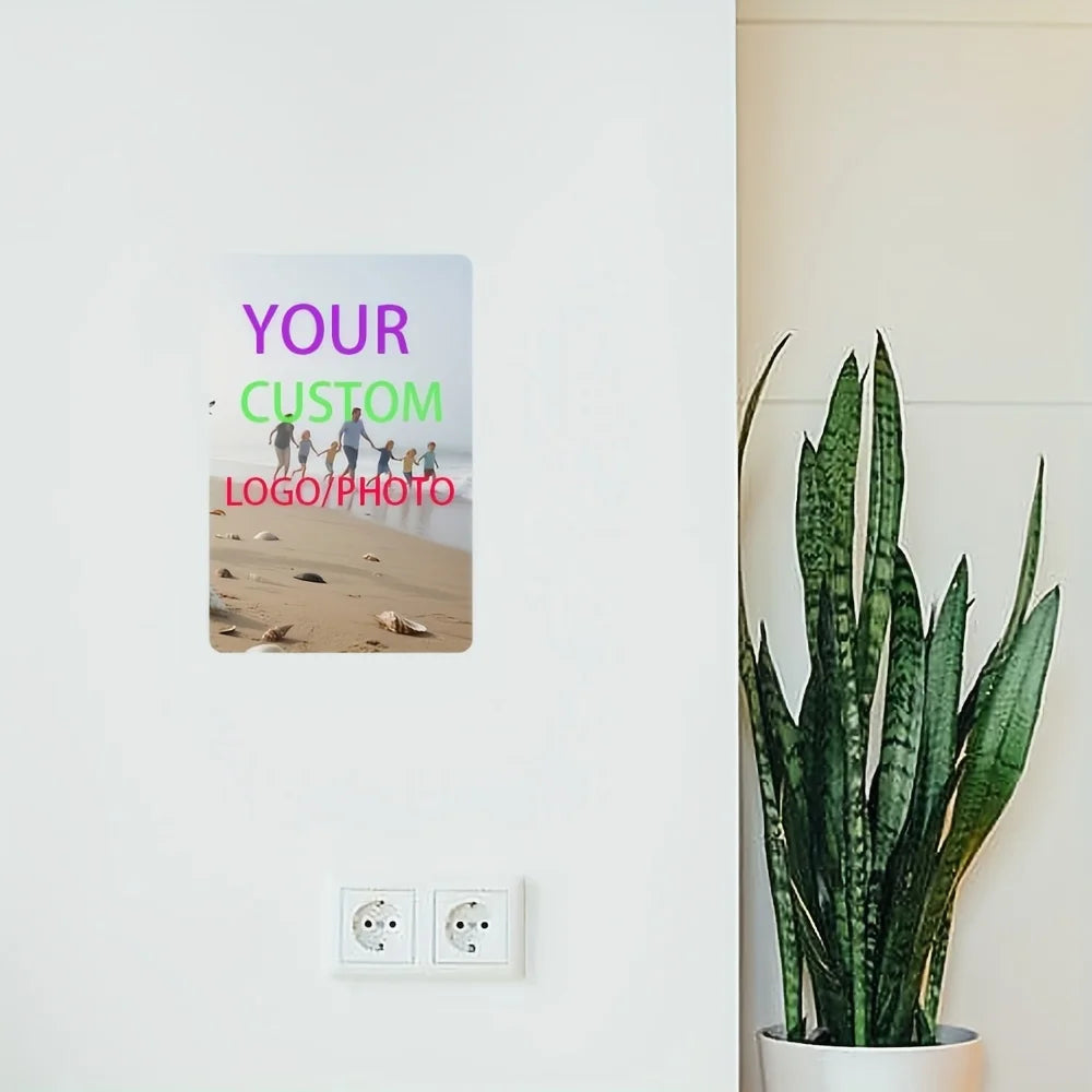 1 Piece of Customized Retro Wooden Sign - Art Decoration for Home, Bar, Cafe Decoration, Size 30X 18cm - Upload Your Photos or Text, No Power Required, Simple Wall Hanging Design, Classic Style |