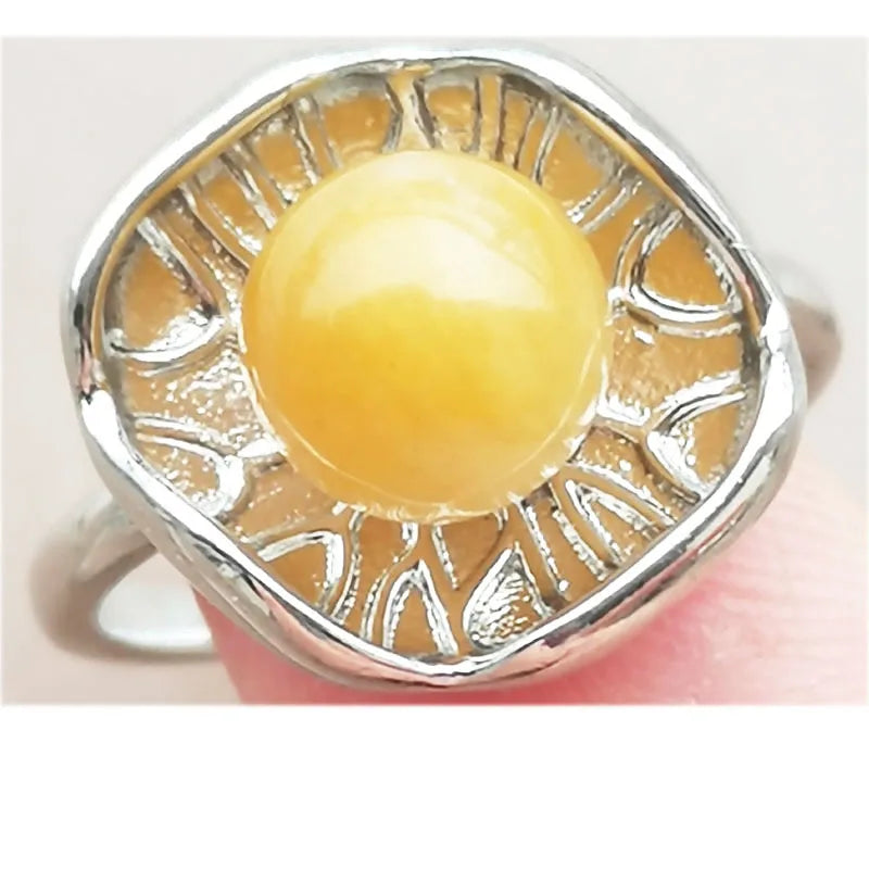 Aventurine Round Bead Ring WB1110