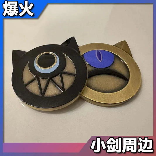 Honkai Star Rail Cipher Game Cosplay Prop Metal Coin Flying Coin Memorial Badge Halloween Christmas Party Props Gifts For Women
