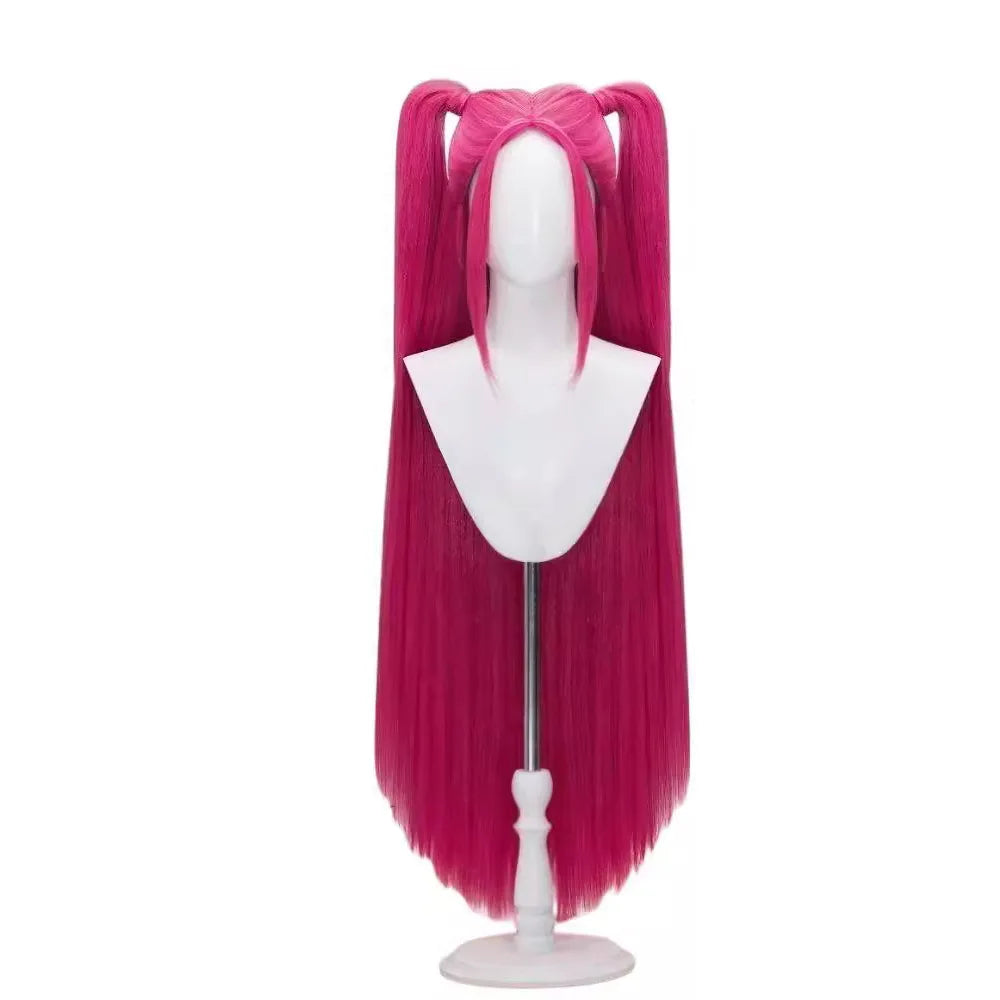 Kpop Demon Hunters Wig Rumi Mira Zoey Saja Boys Baby Wig Men Women Synthetic Hair Free Wig Cap Cosplay Halloween Party Props