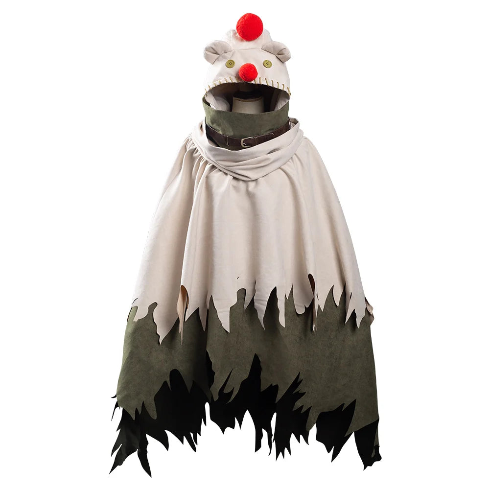 Intergrade Yuffie Kisportabi Moogle Cloak Cosplay Costume Adult Fantasy Hooded Coat Disguise Outfits Halloween Carnival Suit