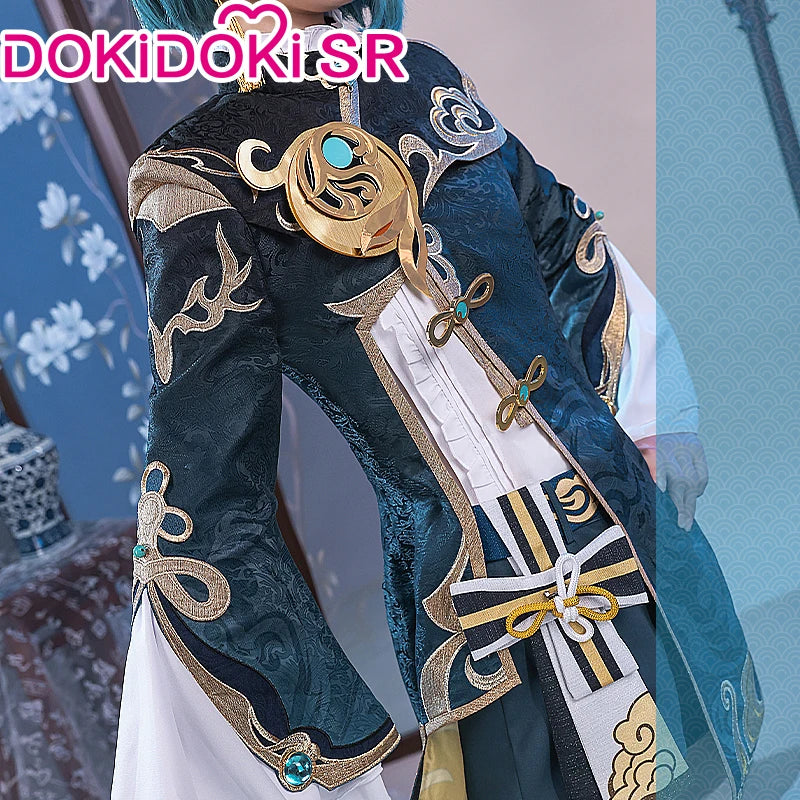 IN STOCK Xingqiu Cosplay Game Genshin Impact Cosplay Costume DokiDoki-SR Xing Qiu Genshin Impact Cosplay Halloween