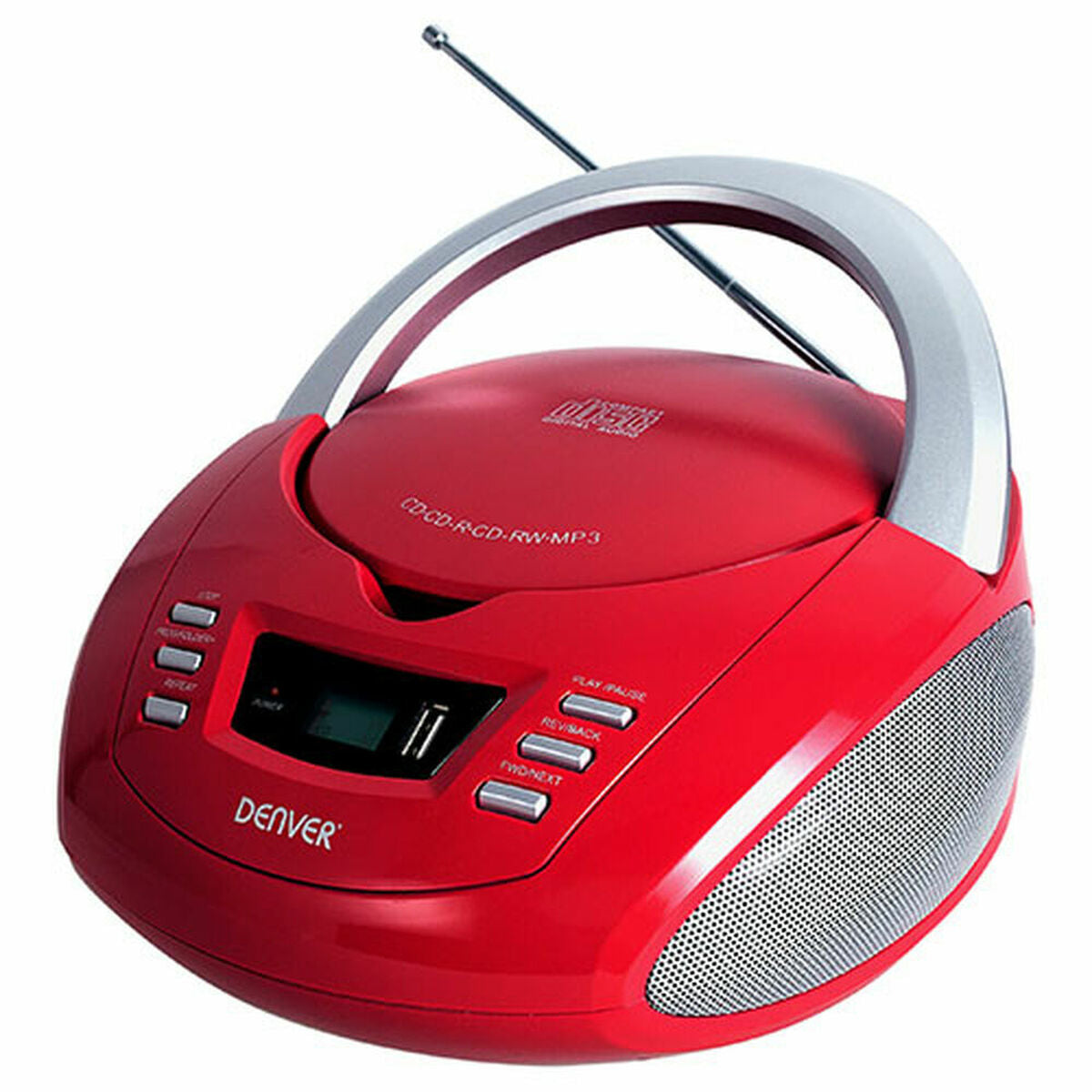 Radio CD MP3 Denver Electronics FM 2W Red