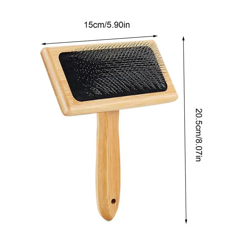 Wool Blending Board Carding Brush Set Smooth Handle Wool Comb 8 Pieces Sturdy Yarn Brush Wool Blending Board for Pet Dog Puppy