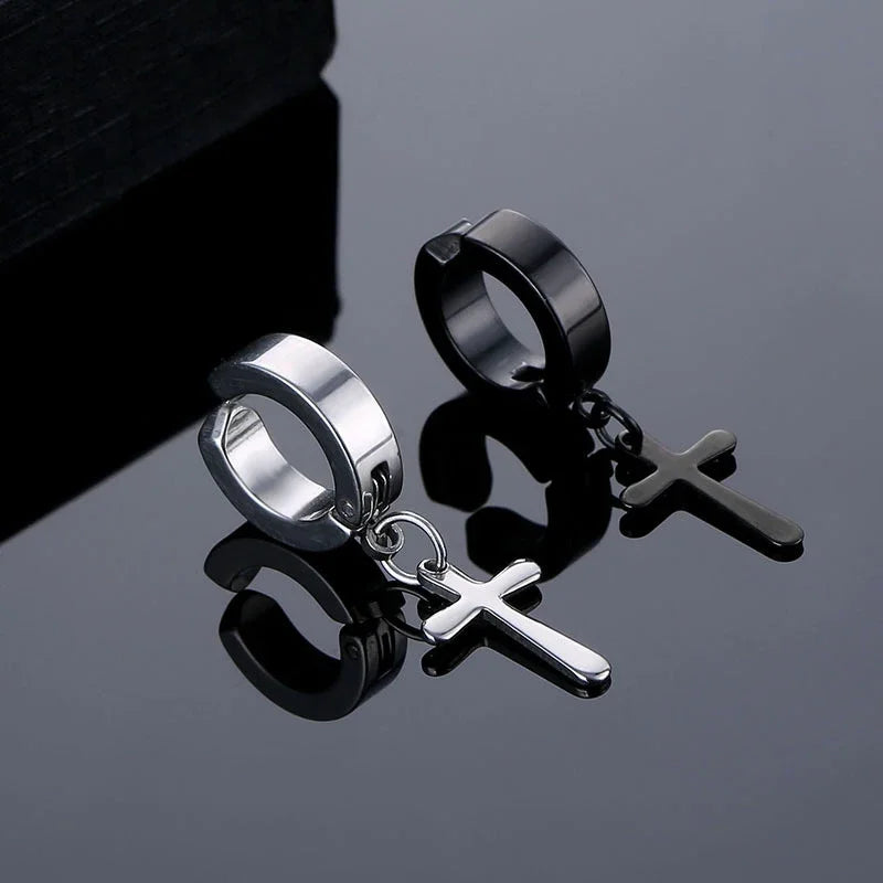 6 Pcset Crystal Strong Magnetic Ear Stud Clip Earrings for Men and Women Punk Round Zircon Magnet Earrings Non Piercing Jewelry