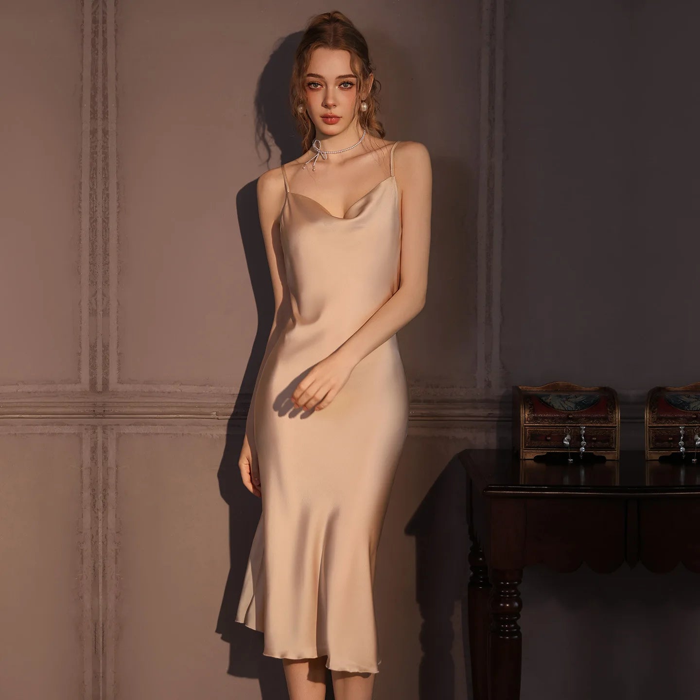 Elegant Female Twinset Robe Set Long Kimono Bathrobe Gown Sexy Lace Nightgown Lingerie Spring Autumn New Sleepwear Home Dress