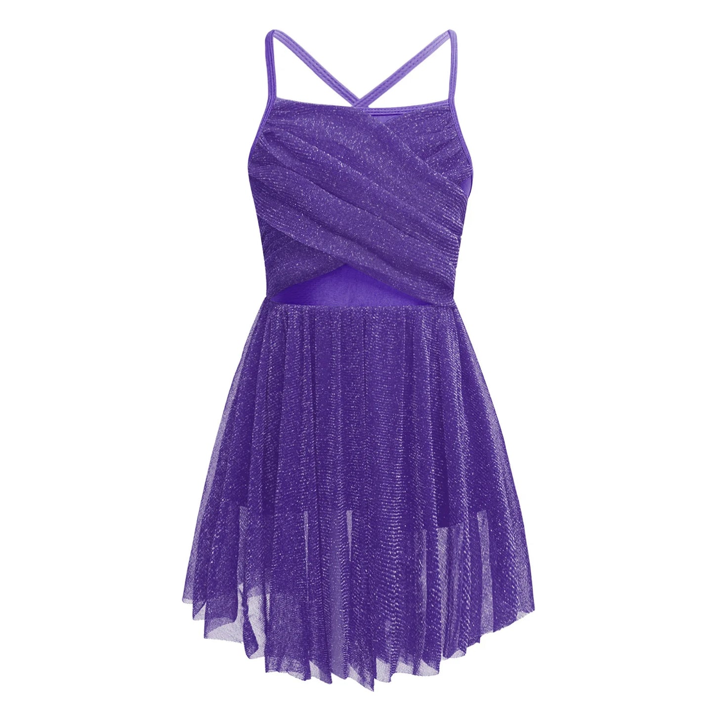 Kids Girls Ballet Leotard Dress Sleeveless Gymnastics Workout Modern Contemporary Dancewear Latin Lyrical Ballerina Costumes