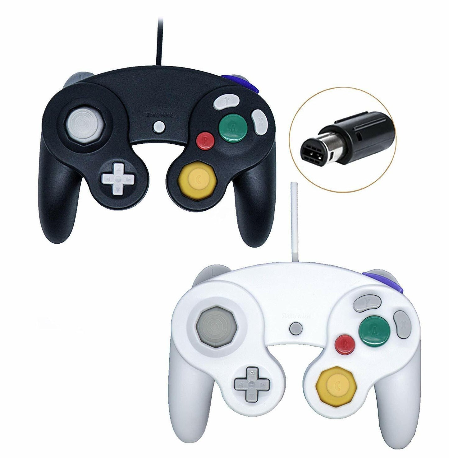 2 Pack Wired NGC Controller Gamepad for Nintendo GameCube GC & Wii U