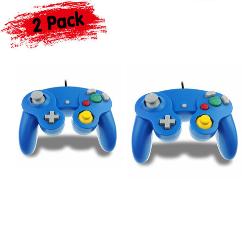 2 Pack Wired NGC Controller Gamepad for Nintendo GameCube GC & Wii U