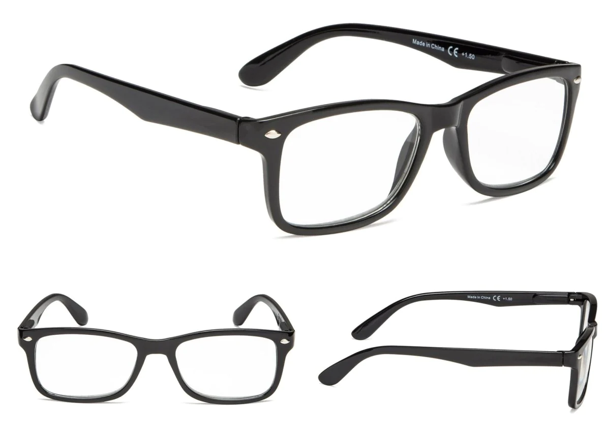 Mens Womens Reading Glasses 4 Pairs Unisex Classic Retro Spring Hinge