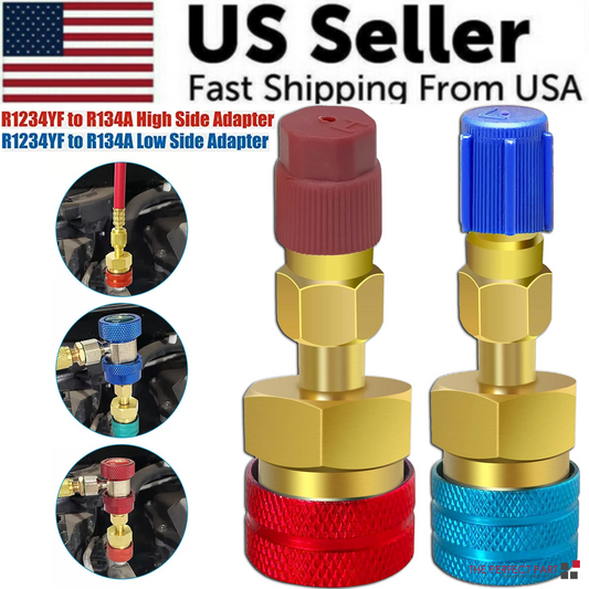 R1234YF to R134A Quick Coupler Adapter Fits Car A/C High Low Side