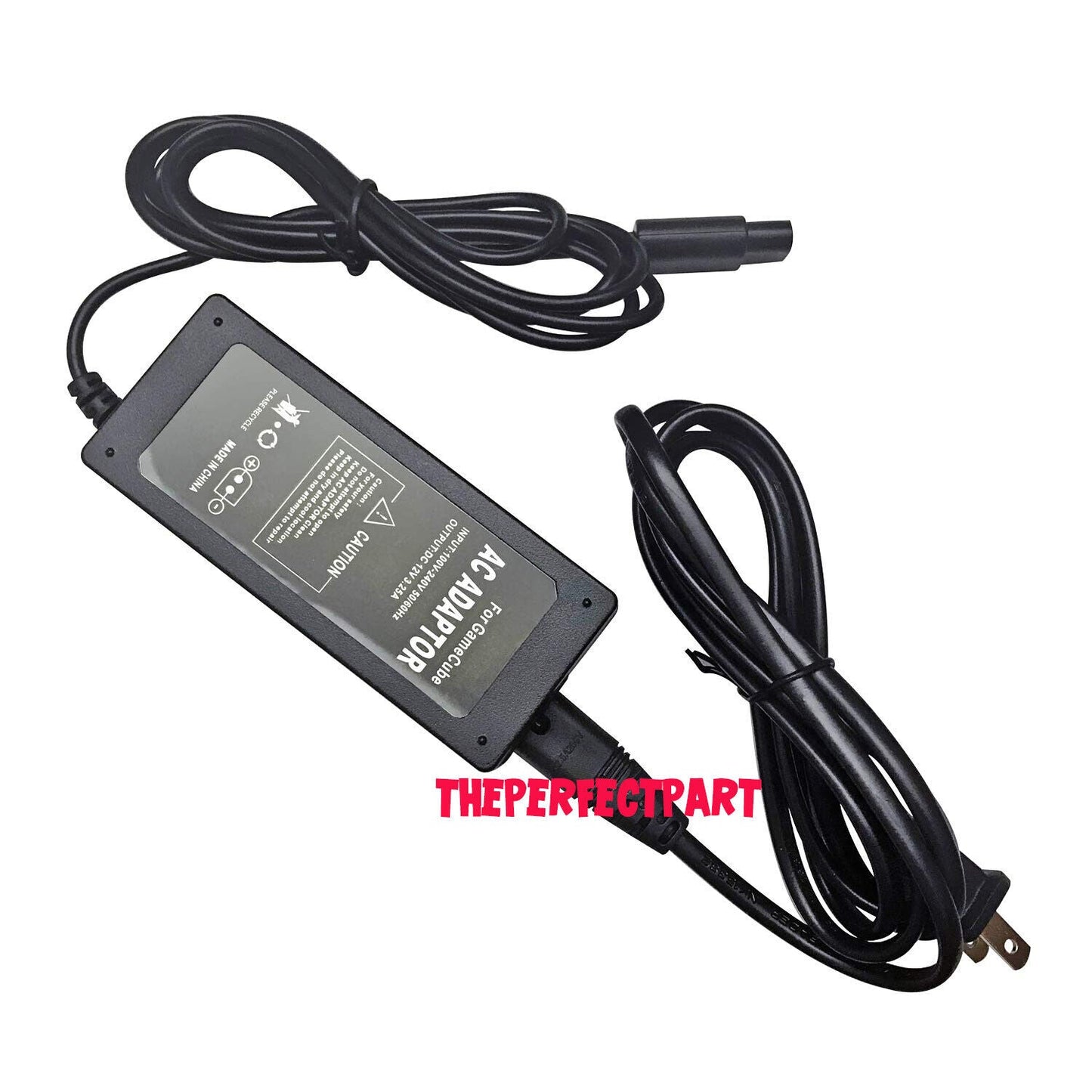 AC Adapter Power Supply & Audio Video A/V Cable for Nintendo GameCube