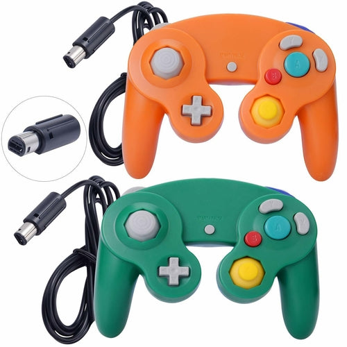 2 Pack Wired NGC Controller Gamepad for Nintendo GameCube GC & Wii U