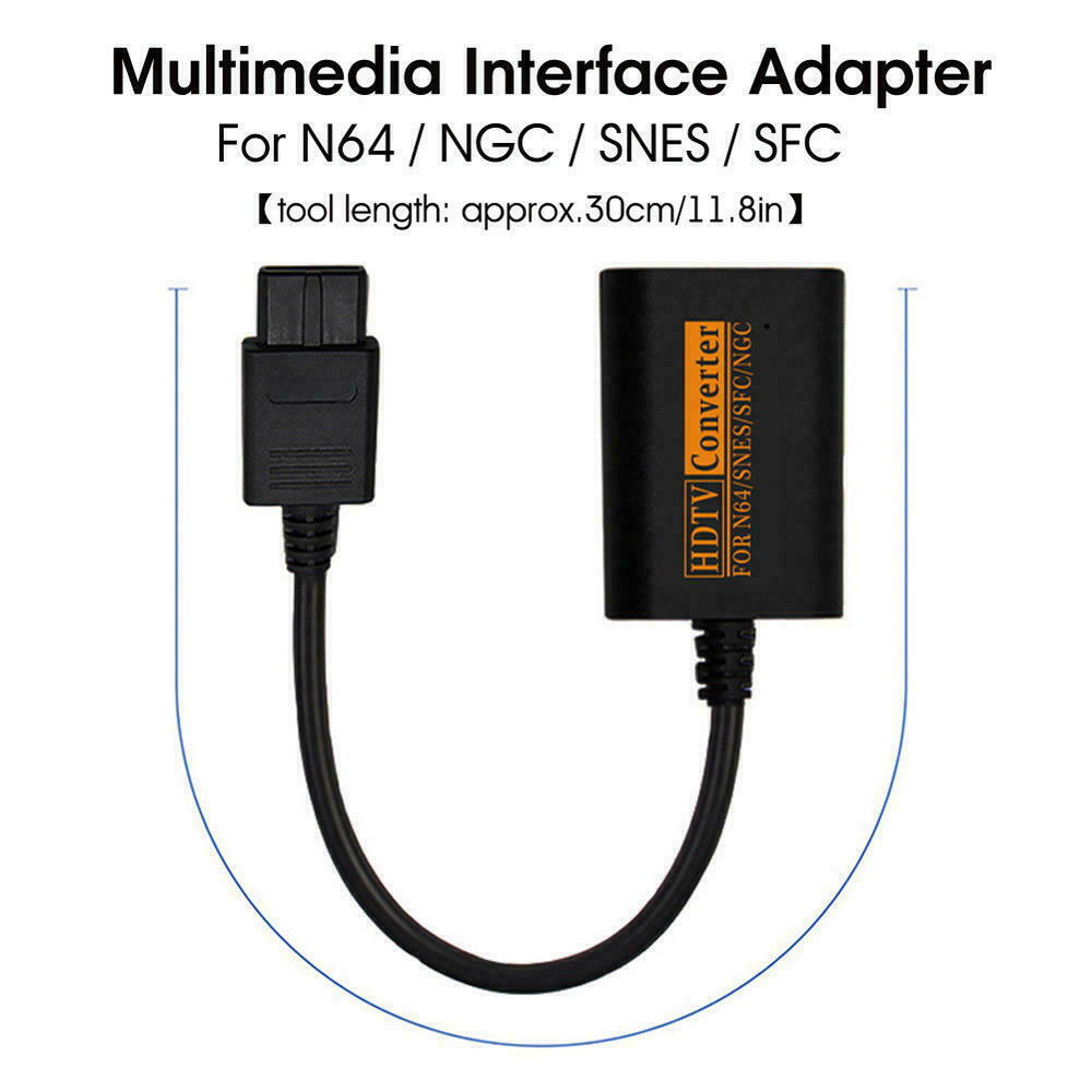 N64 To HDMI Converter Adapter HD Link Cable For Nintendo Gamecube
