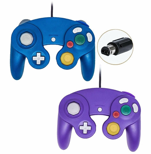 2 Pack Wired NGC Controller Gamepad for Nintendo GameCube GC & Wii U