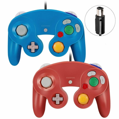 2 Pack Wired NGC Controller Gamepad for Nintendo GameCube GC & Wii U