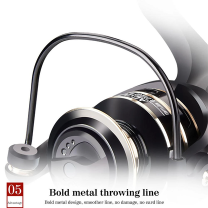 12BB Metal Spinning Fishing Reel 5.2:1 Freshwater Saltwater Left Right