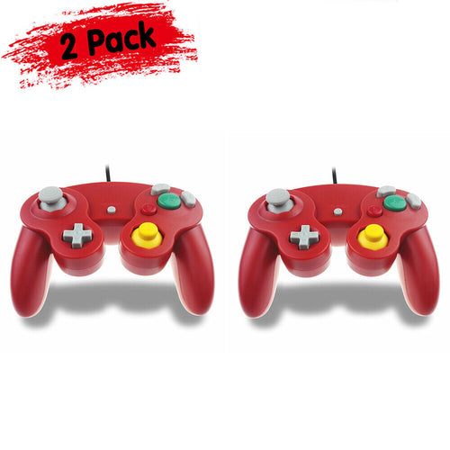 2 Pack Wired NGC Controller Gamepad for Nintendo GameCube GC & Wii U