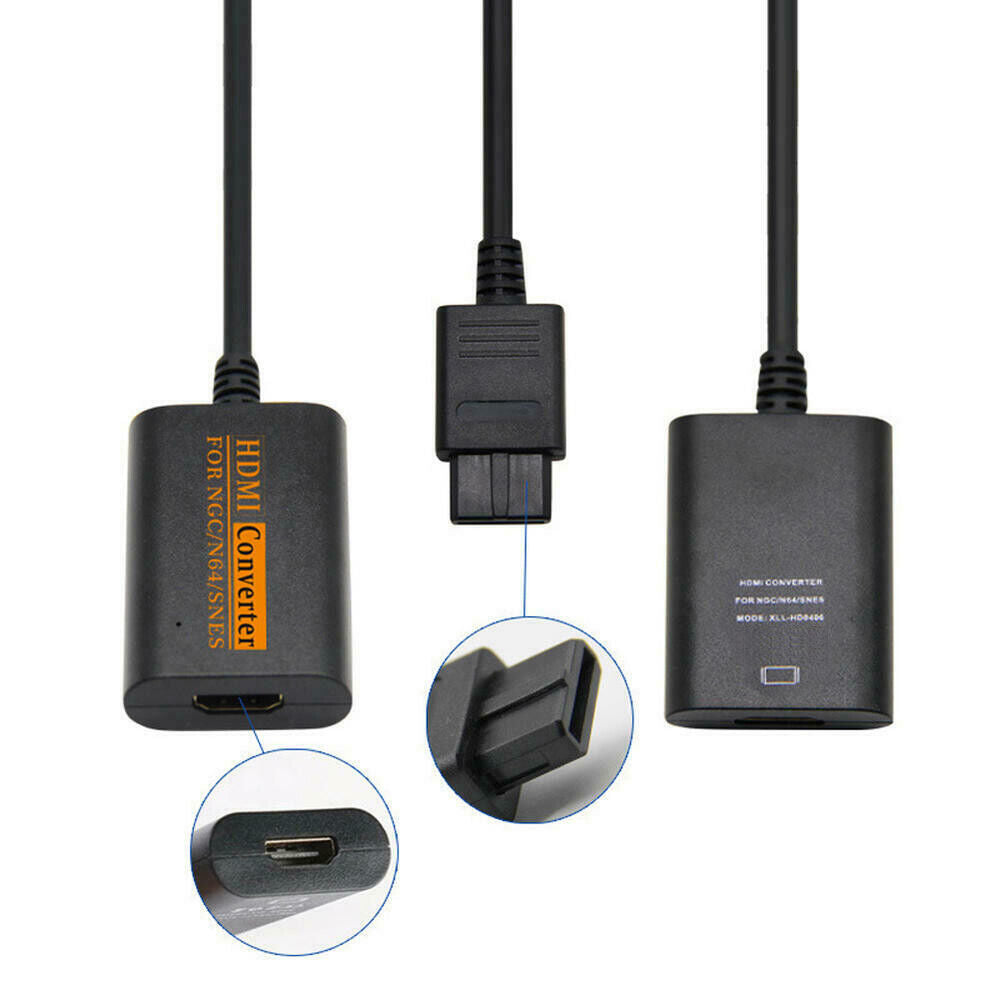 N64 To HDMI Converter Adapter HD Link Cable For Nintendo Gamecube