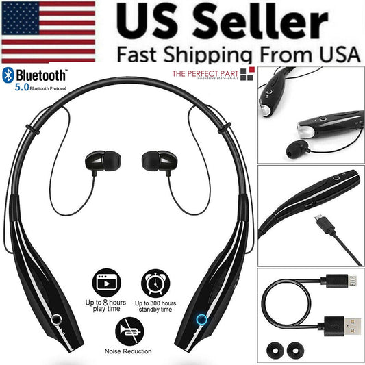 Bluetooth Neckband Wireless Headphones Mic Headset Stereo Earbuds