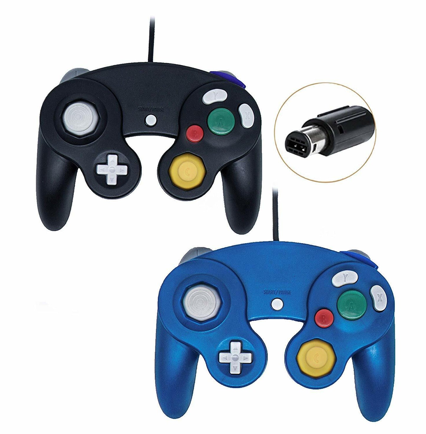 2 Pack Wired NGC Controller Gamepad for Nintendo GameCube GC & Wii U